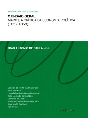 cover image of O ensaio geral--Marx e a crítica da economia política (1857-1858)
